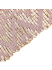 Beliani Kurzflor GERZE in Rosa/Beige - (W) 140 x (H) 140 x (L) 200 cm