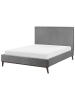 Beliani Doppelbett BAYONNE in Grau/Braun - (W) 151 x (H) 121 x (L) 212 cm