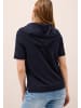 Cecil Kapuzenshirt mit Wording in Blau