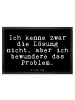 Mr. & Mrs. Panda Fußmatte Ich kenne zwar die... mit Spruch in Schwarz