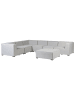 Beliani 2-tlg Lounge Set AREZZO in Grau/Schwarz rechtsseitig