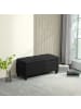 HOMCOM Sitzbank in Schwarz 100L x 40B x 44H cm