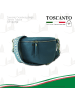 Toscanto Leder Gürteltasche Toscanto Tasche blau, mehrfarbig ca. 25cm