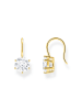 Thomas Sabo Ohrhänger Mit Großem, Weißem Zirkonia in gold, weiß