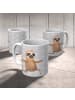 Mr. & Mrs. Panda Tasse Faultier Yoga ohne Spruch in Grau Pastell