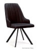 58 aufm Kessel ESSZIMMERSTUHL drehbar (2er-Set) Devyn 52x91x60 Schwarz/Espresso