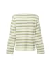 s.Oliver Sweatshirt in kiwi weiß