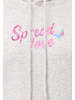 IZIA Women Hoodie in Offwhite