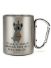 Mr. & Mrs. Panda Thermobecher Koala Geschenk mit Spruch in Silber