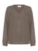 Kaffe Langarm-Bluse Amber Regular fit in Major Brown
