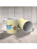 Mr. & Mrs. Panda Plastikbecher Kaffee Bohne ohne Spruch in Gelb Pastell