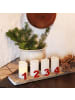 STAR Trading LED Kerzen Advent mit Timer, Fernbedienung, 10cm, weiß, 4er-Set
