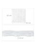 relaxdays Duschmatte in Transparent - (B)53 x (T)53 cm