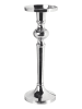Beliani Kerzenständer SANAFA in Silber - (W) 14 x (H) 41 x (L) 14 cm