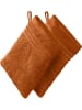 REDBEST Waschhandschuh 2er-Pack New York in mandarine