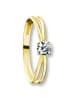 ONE ELEMENT  Zirkonia Ring aus 333 Gelbgold in gold