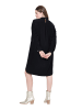 Ulla Popken Midikleid in schwarz