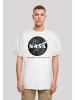 F4NT4STIC T-Shirt NASA Logo Meatball PHIBER METAVERSE FASHION in weiß