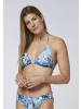 Chiemsee Gemustertes Triangel-Bikini-Top in Blau