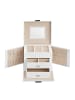 SONGMICS Schmuckkasten Bridie in Weiß - (B)13.7 x (H)13.5 x (T)17.7 cm