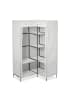 relaxdays 2x Eckkleiderschrank in Weiß - (B)100 x (H)169 x (T)83 cm