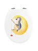 Mr. & Mrs. Panda Toilettensitz Pinguin Mond ohne Spruch in Weiß