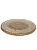 Chic Antique Servierplatte TOURS mit drehbarem Sockel Mango Holz Dunkel 40 cm