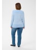 KAFFE curve Strickpullover KClizzy Regular fit in Powder Blue W. Chalk Stripe