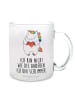 Mr. & Mrs. Panda Teetasse Einhorn Herz mit Spruch in Transparent