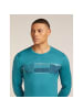 icebreaker Unterhemd Merino 200 Oasis LS Crewe Eleva in Türkis241