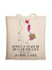 Mr. & Mrs. Panda Strandtasche Einhorn Koffer mit Spruch in Creme