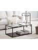 Beliani Couchtisch MEDORA in Schwarz - (W) 50 x (H) 42 x (L) 100 cm