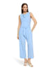 BETTY & CO Jumpsuit mit Wasserfallausschnitt in Hellblau