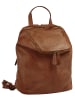 Samantha Look City-Rucksack echt Leder in cognac