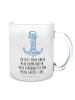 Mr. & Mrs. Panda Teetasse Anker Blau mit Spruch in Transparent