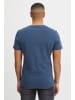 11 Project T-Shirt PRChris 20715521 ME Einfarbiges T-Shirt mit Klett-Patch in Blau