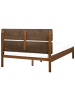 Beliani Doppelbett BOISSET in Braun - (W) 125 x (H) 101 x (L) 205 cm