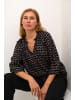 Kaffe Langarm-Bluse KAsigrid Regular fit in Midnight/ Sand Graphic Dot