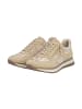 rieker Rock-Sneaker aus Leder in Low-Top-Ausführung Beige
