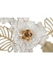 Mauro Ferretti Dekorative 3D-Wand mit mehrfarbigen Metallblumen, 54 x 6,4 x 73,7 cm