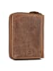 Greenburry Huntsman Geldbörse RFID Schutz Leder 10 cm in brown