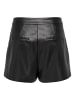 ONLY Shorts in Lederoptik in Black