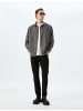 KOTON Shirt in Anthrazit Kariert