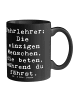 Mr. & Mrs. Panda Teetasse Spruch Fahrlehrer Engel mit Spruch in Schwarz