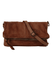 Cluty Abendtasche echt Leder in cognac