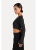 SMILODOX Longsleeve Bolero Neola in Schwarz