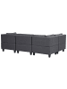 Beliani 5-tlg Modulsofa UNSTAD in Grau/Schwarz