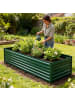 relaxdays Hochbeet in Grün - (B)180 x (H)57 x (T)90 cm