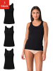 Elsie 3er Pack Tank Top in Schwarz