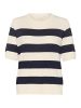 Kaffe Strickpullover KAlizza Regular fit in Navy/Turtledove Bold Stripe